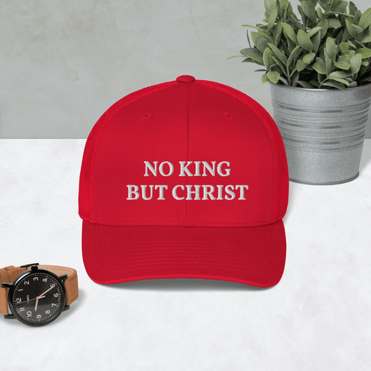 AnarchoChristian - No King But Christ Trucker Cap