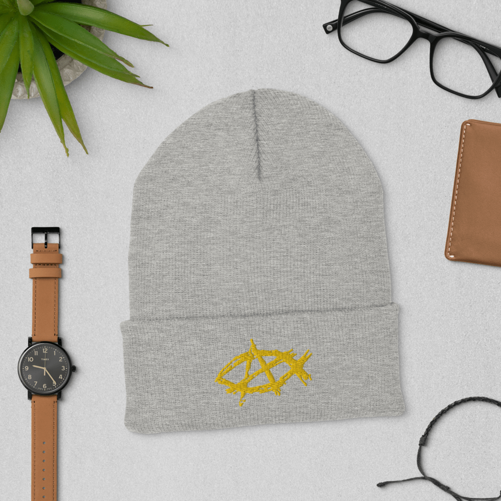AnarchoChristian Cuffed Beanie