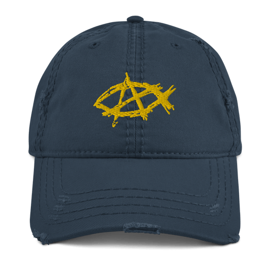 AnarchoChristian Distressed Dad Hat