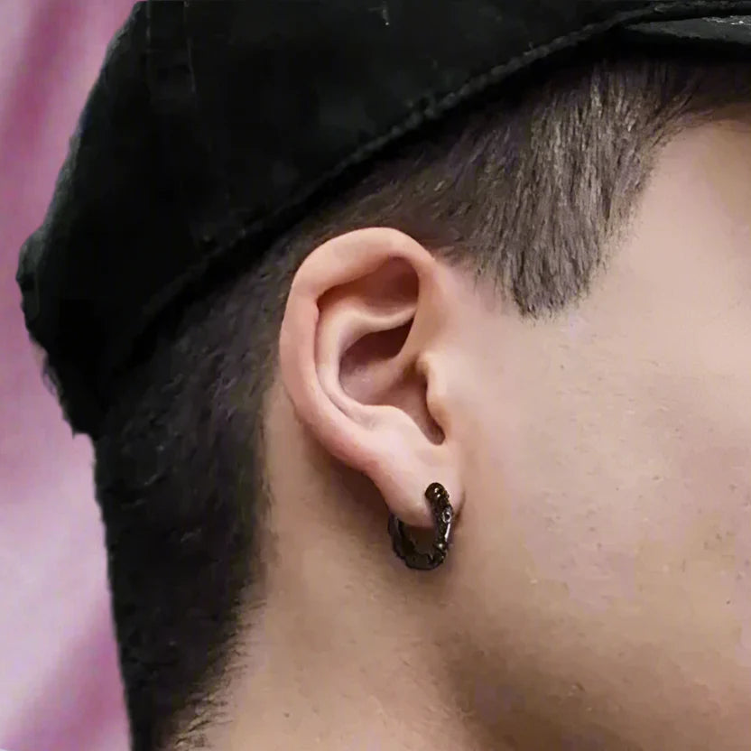 Multiple Skull Gothic Unisex Hoop Earrings