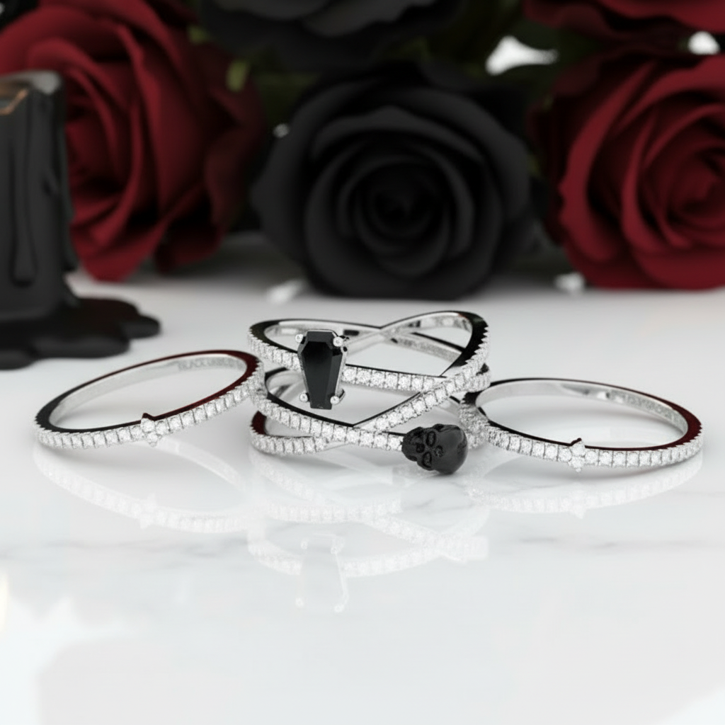 My Other Half- Limited Coffin Shape Diamond Rings