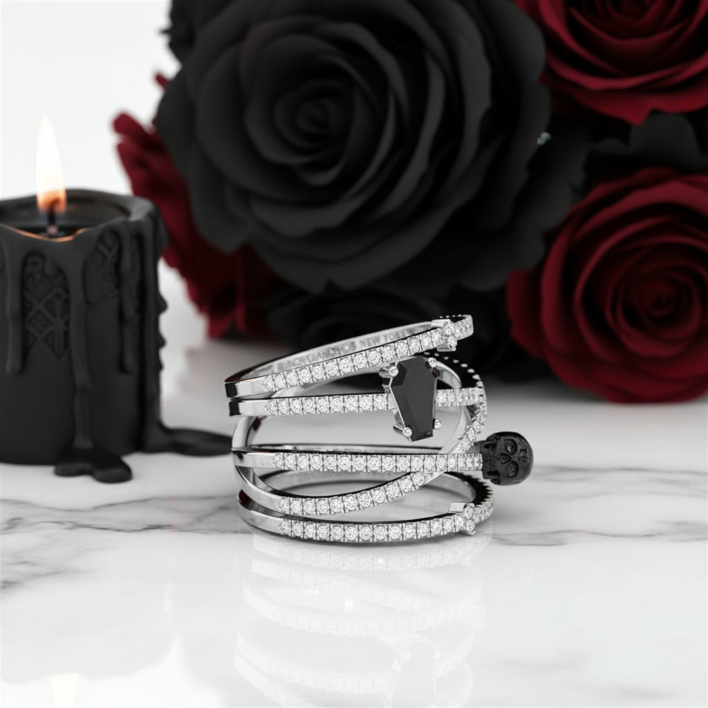 My Other Half- Limited Coffin Shape Diamond Rings