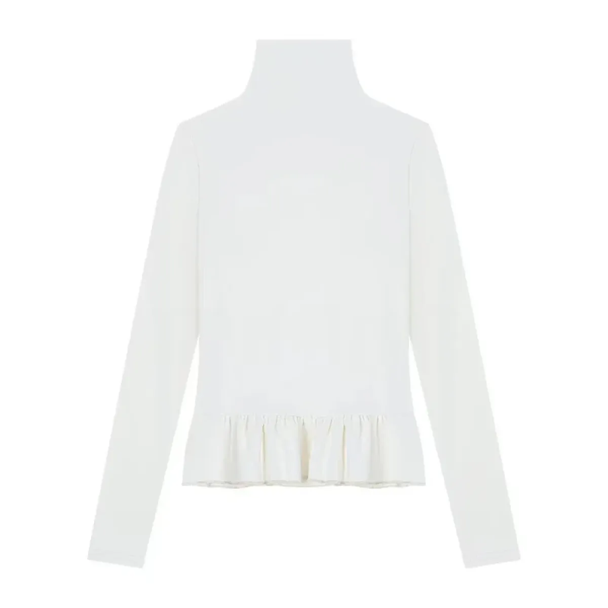 Navy Knit Cutout Sweater & White Peplum Top – Harajuku Set