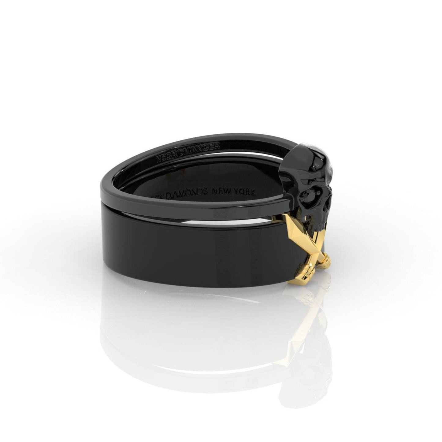 Necromancer's Couples Ring- 14k Rose Gold Video Game Inspired Rings