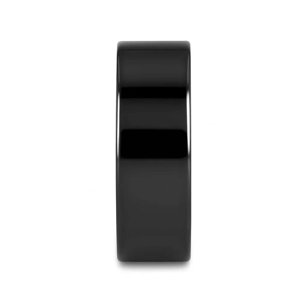 NEO Flat Black Titanium Wedding Ring - 8mm
