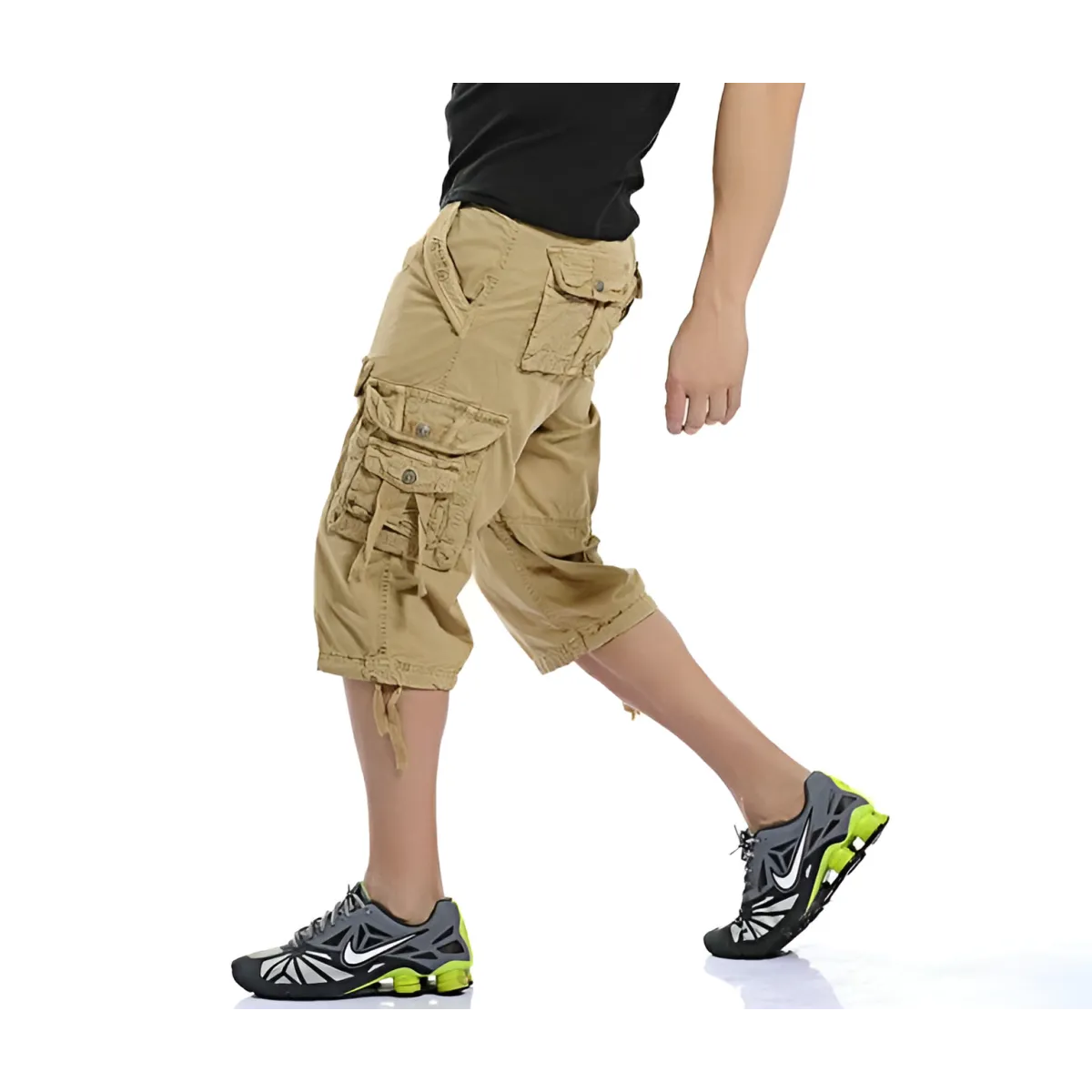 Patterned Art Textile Shorts