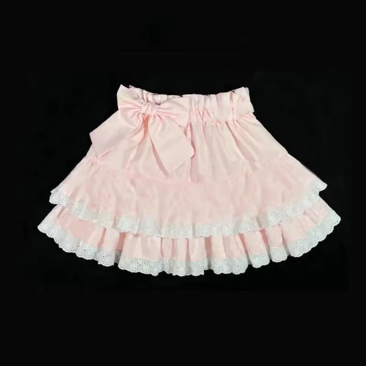 Pink Lace Mini Pleated Skirt - Y2K Aesthetic
