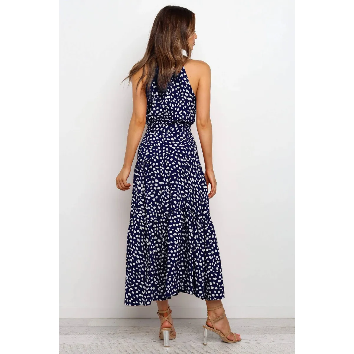 Polka Dot Halter Dress