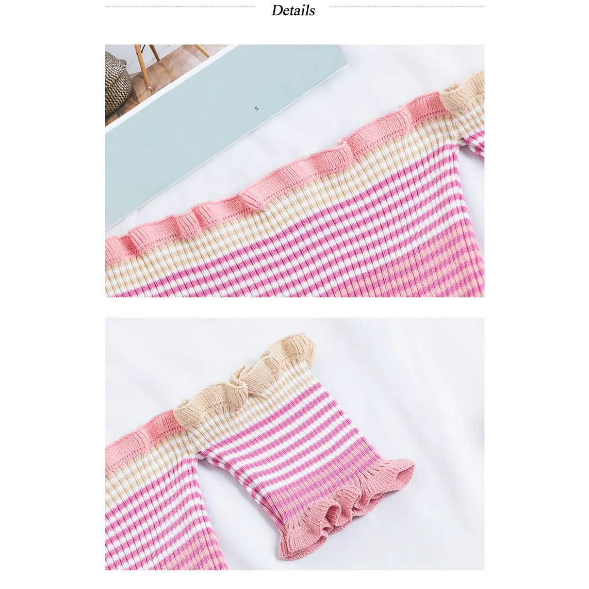 Rainbow Striped Crop Top