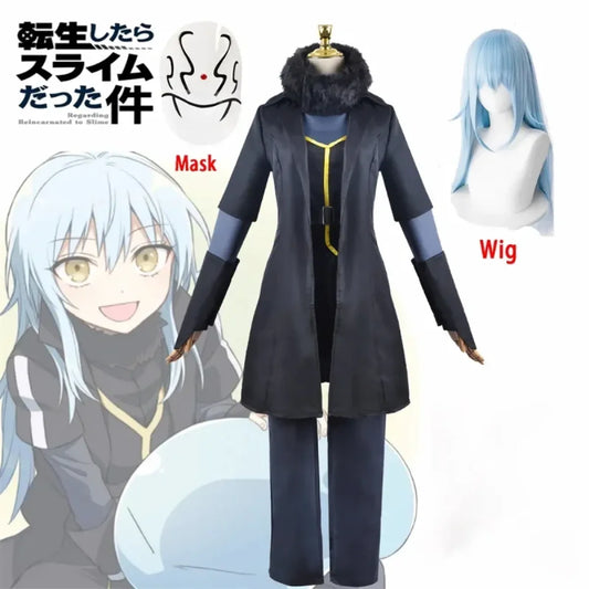 Rimuru Tempest Cosplay Costume – Reincarnated as a Slime Wig & Mask