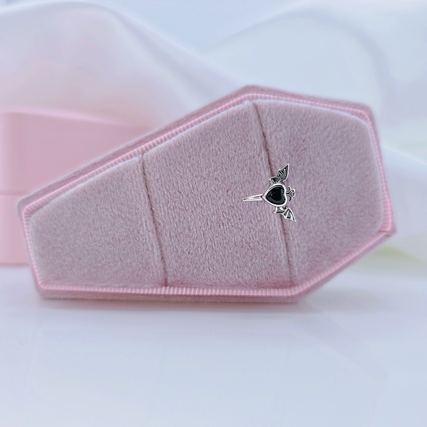 Gothic Black Diamond Earrings