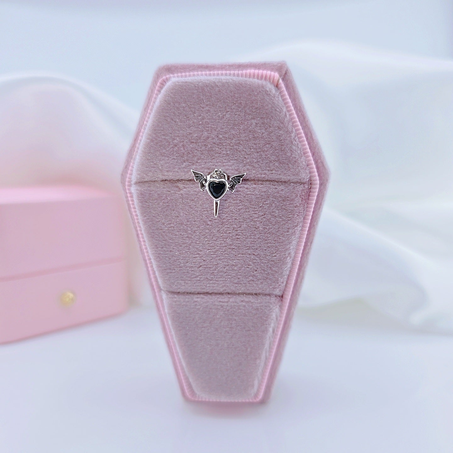 Gothic Black Diamond Earrings