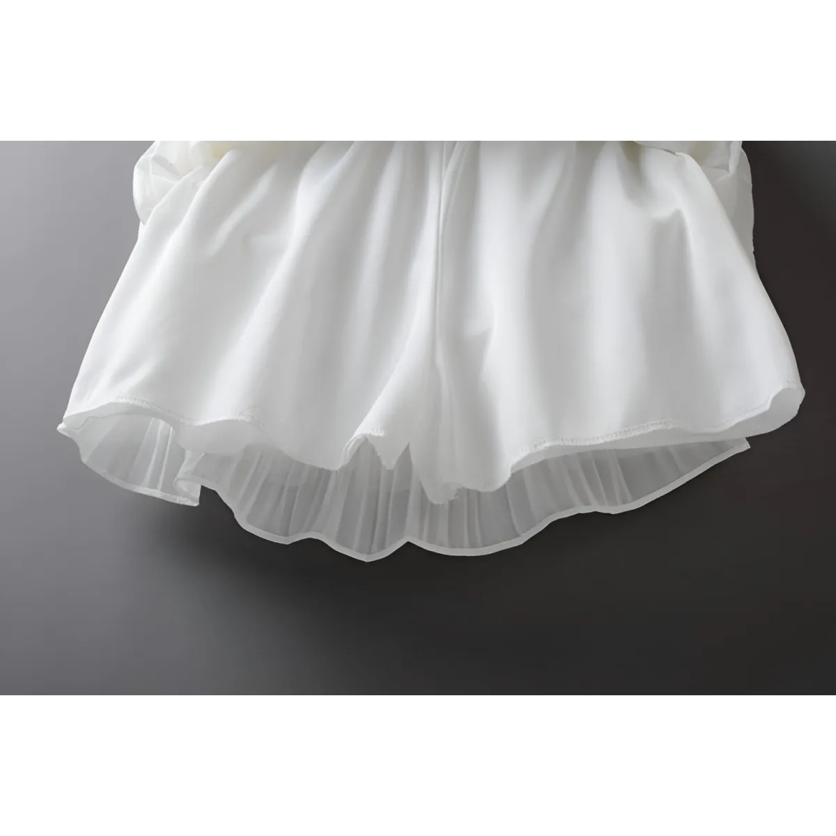 Boho Ruffle Mini Skirt With Elastic Waist