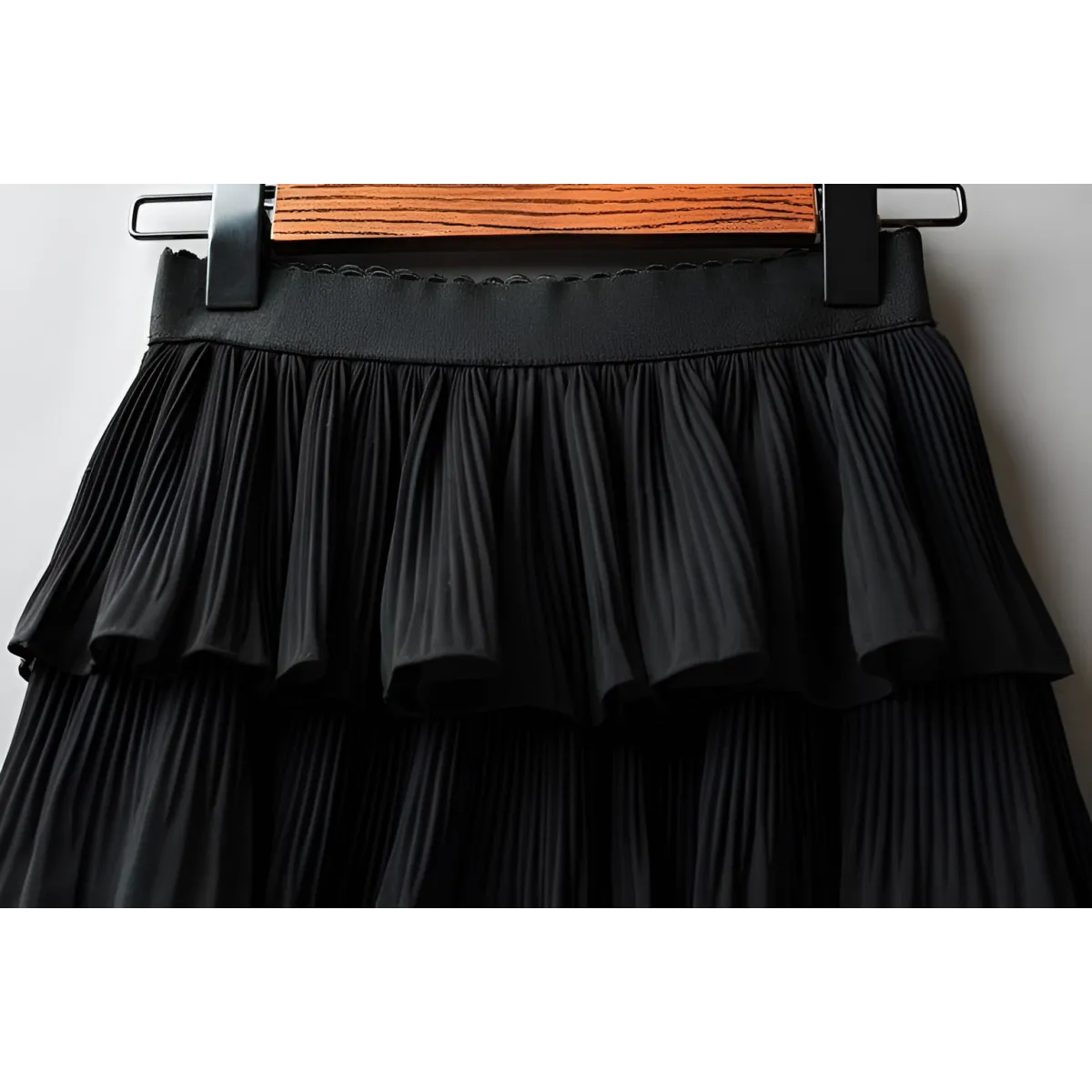 Boho Ruffle Mini Skirt With Elastic Waist