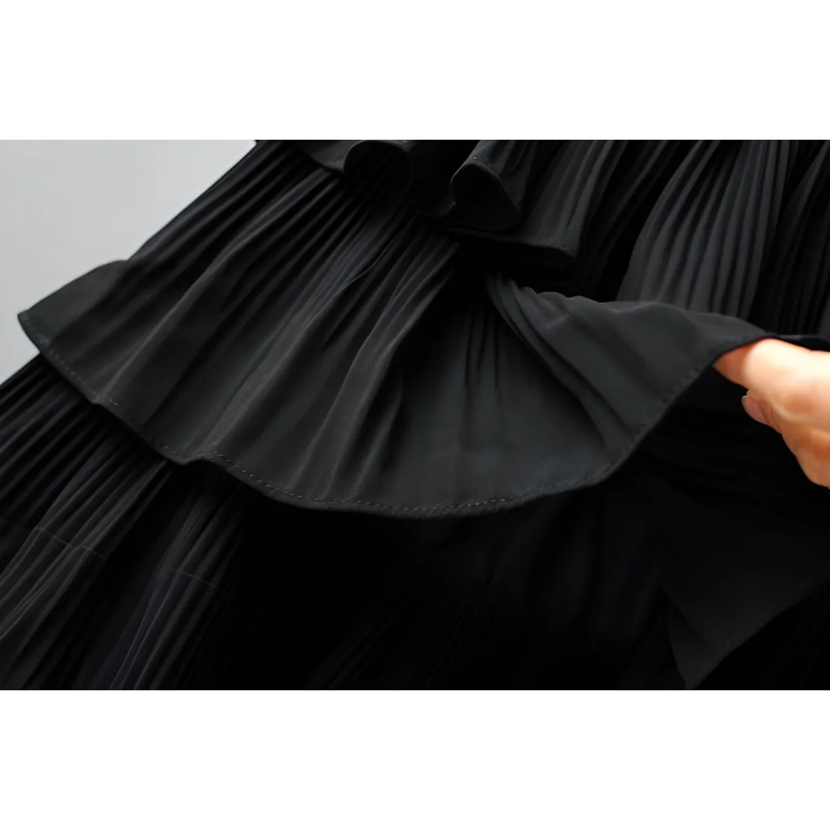 Boho Ruffle Mini Skirt With Elastic Waist