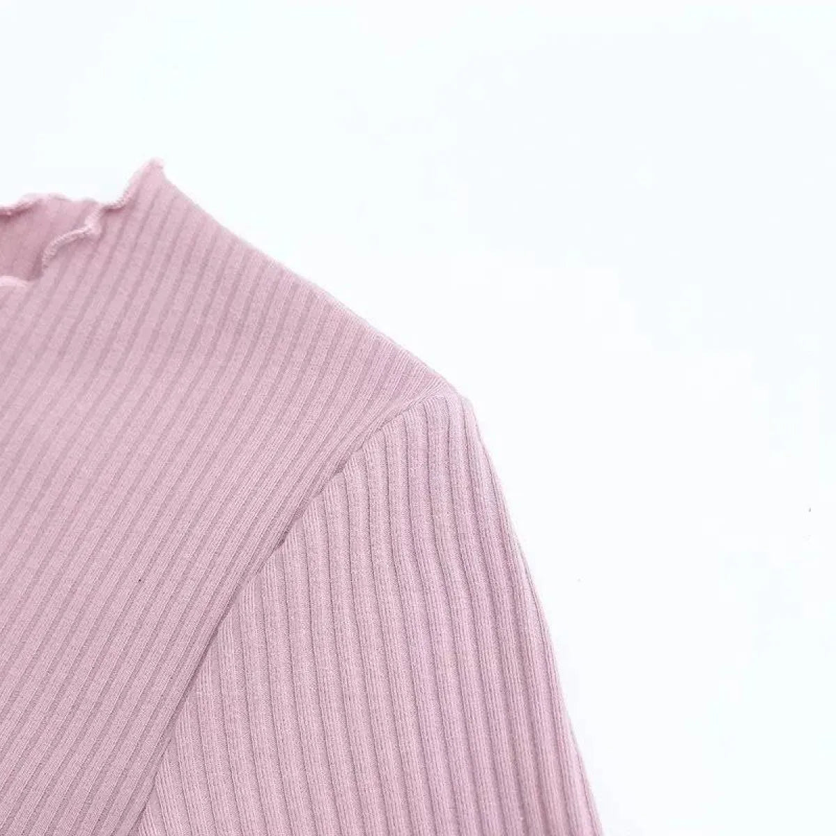 Ruffle Trim Crop Top