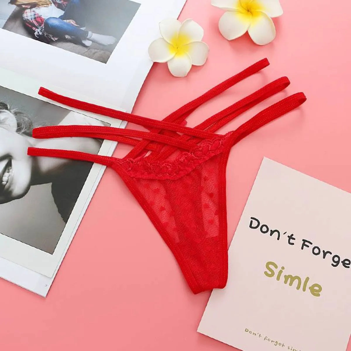 Seamless Elastic Thongs