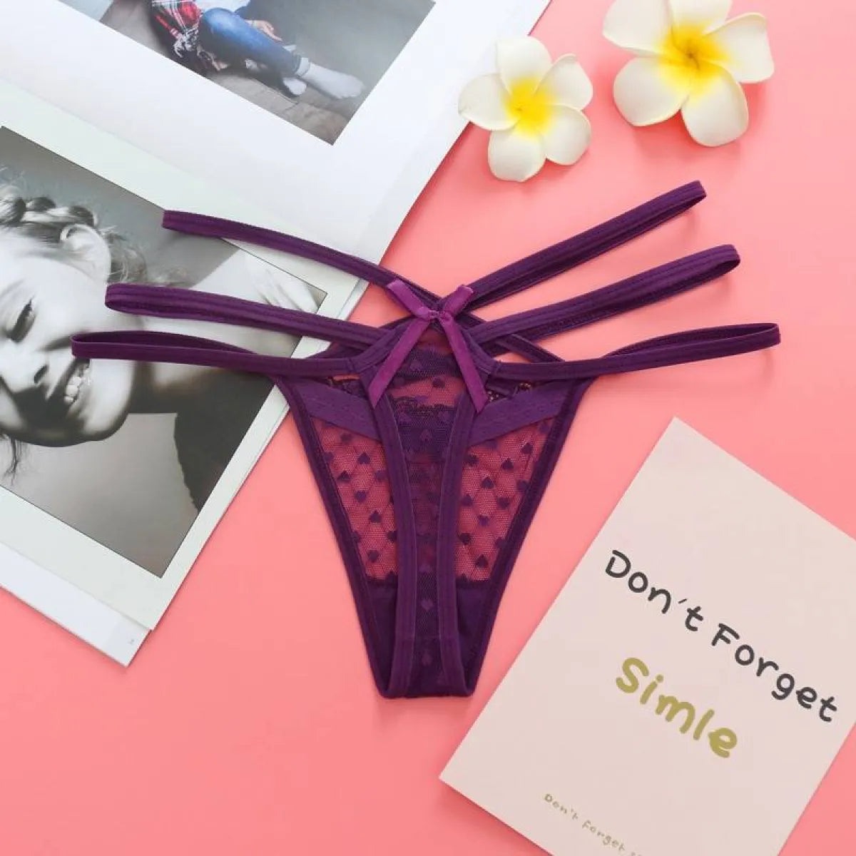 Seamless Elastic Thongs