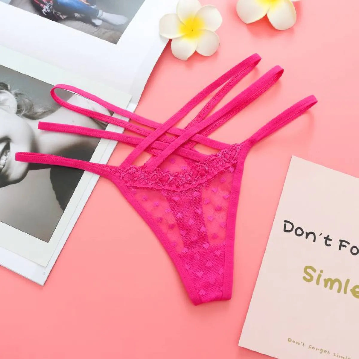 Seamless Elastic Thongs