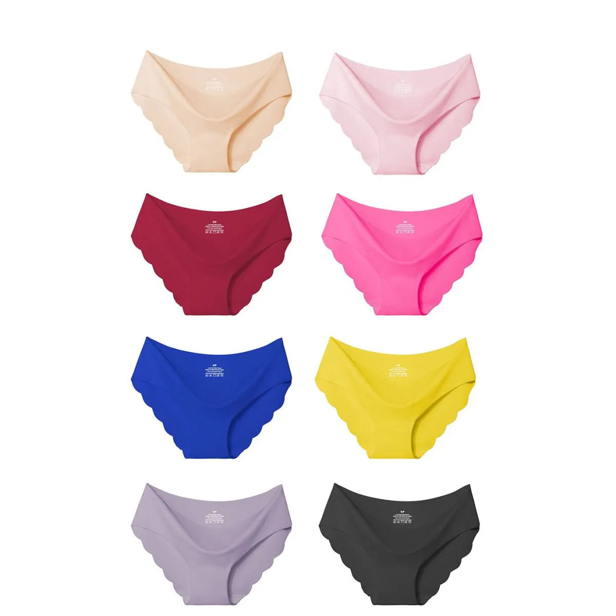 Low-Rise Seamless Panties Set - 3 Pcs