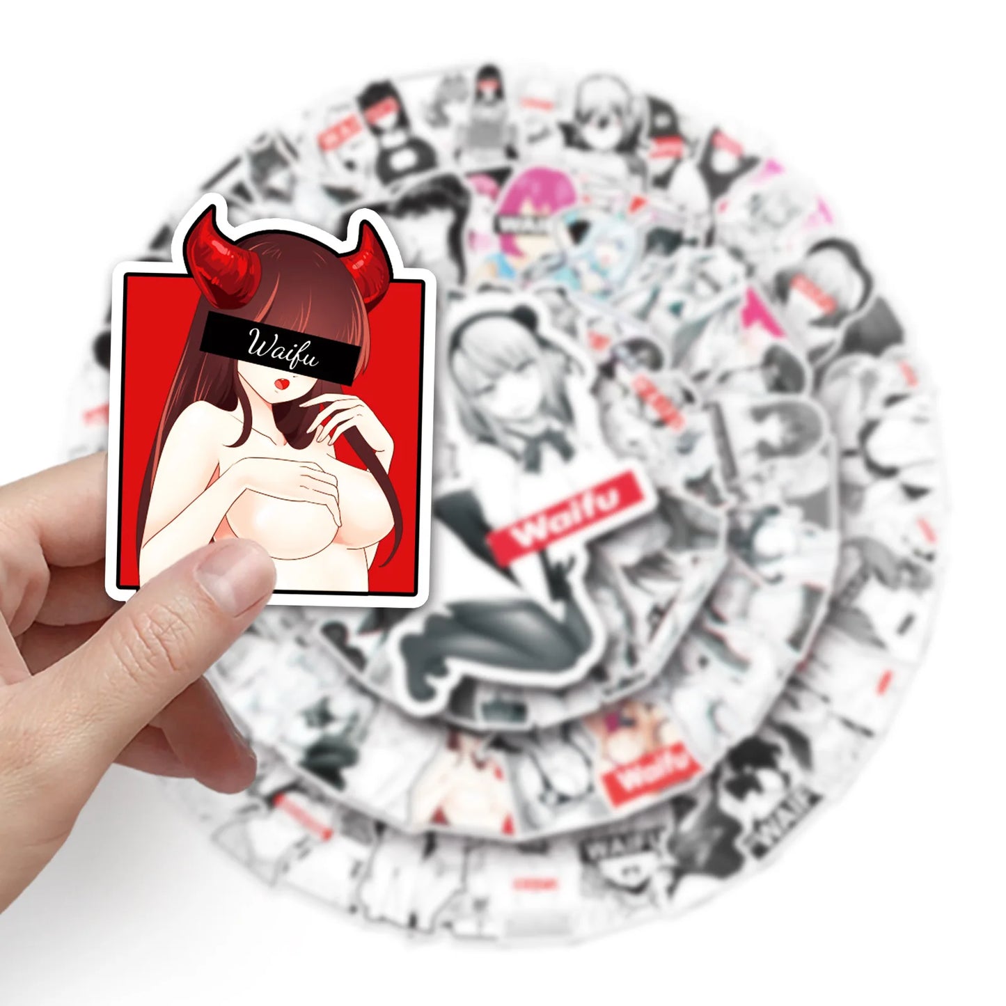 Sexy Waifu Girl Stickers - 10/30/50/101PCS - Hentai Adult Anime Decals