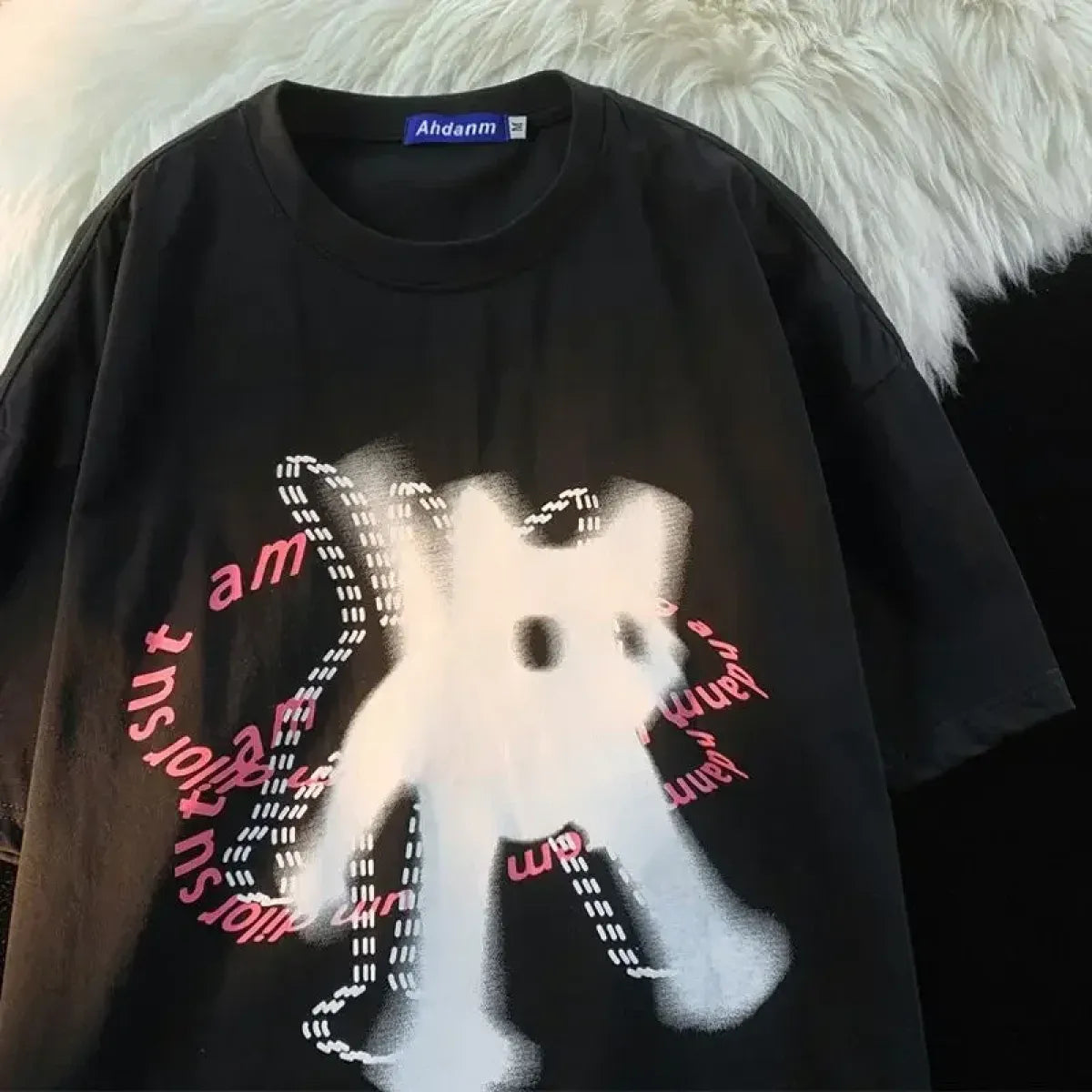 Shadow Feline Illusion Tee – Contemporary Artistic Cat Print