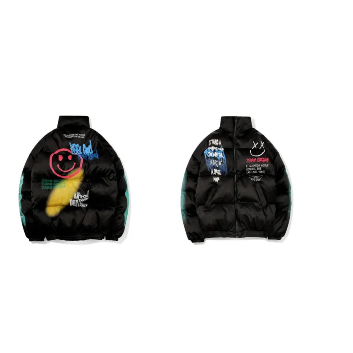 Smiley Face Puffer Jacket