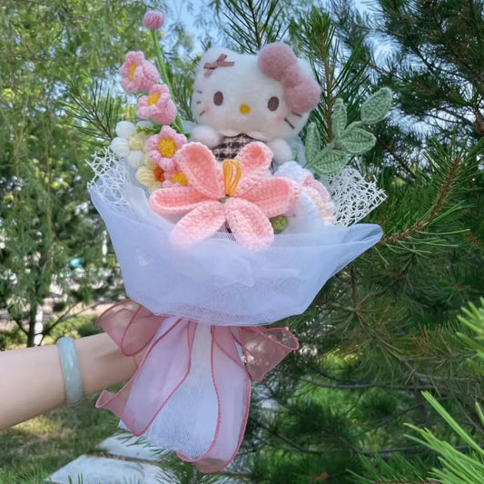 Hello Kitty Plush & Flower Bouquet – Valentine Gift