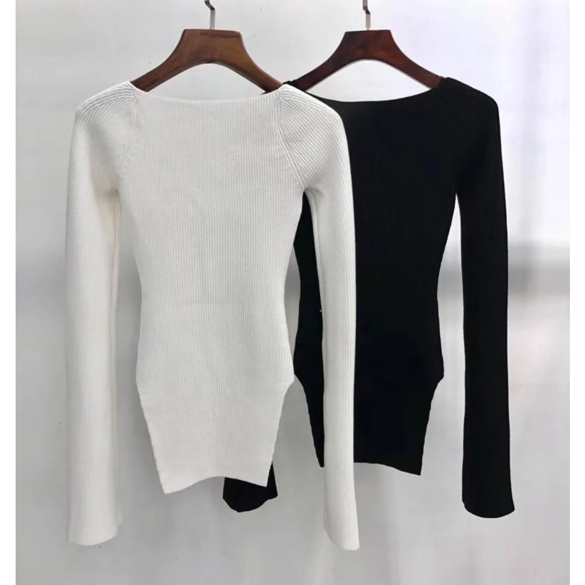 Square Neck Knit Top