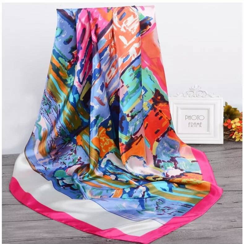 Women's Square Silk Scarf