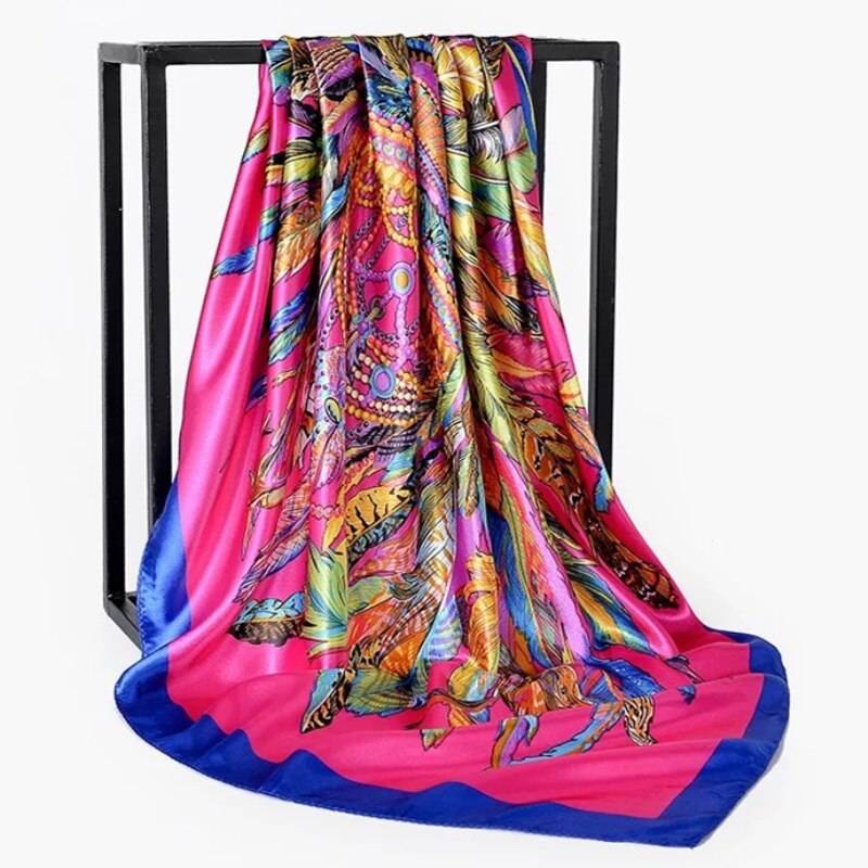 Women's Square Silk Scarf
