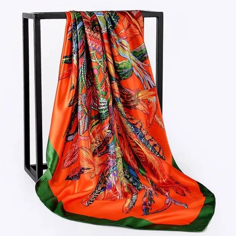 Women's Square Silk Scarf