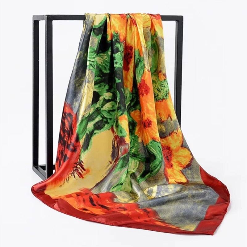 Women's Square Silk Scarf