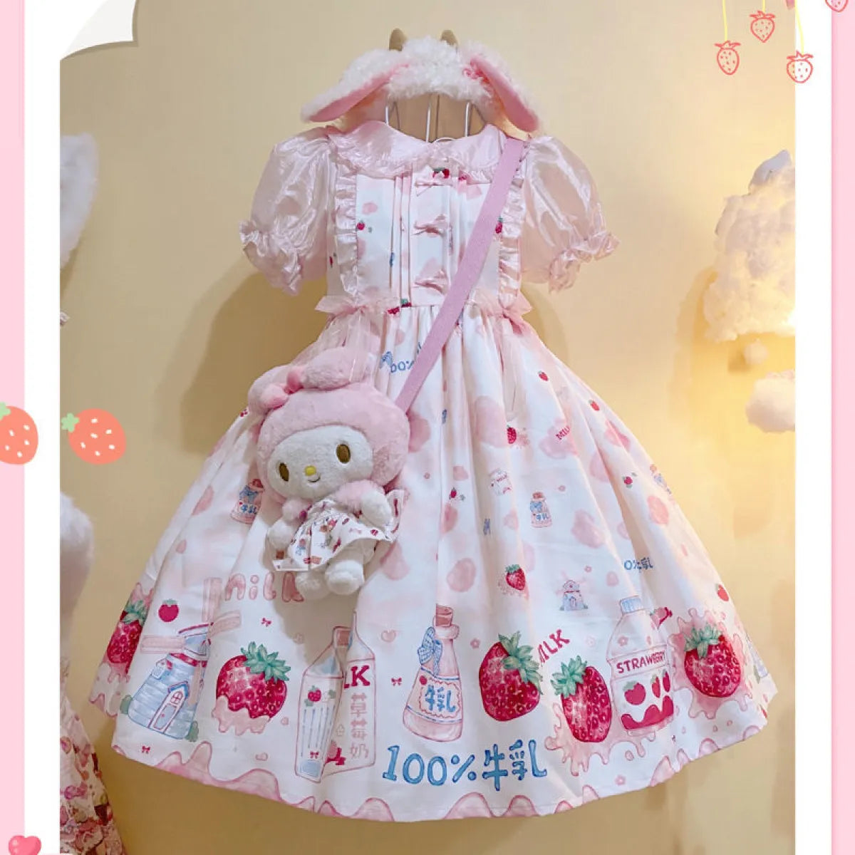 Strawberry Milk Lolita Dress