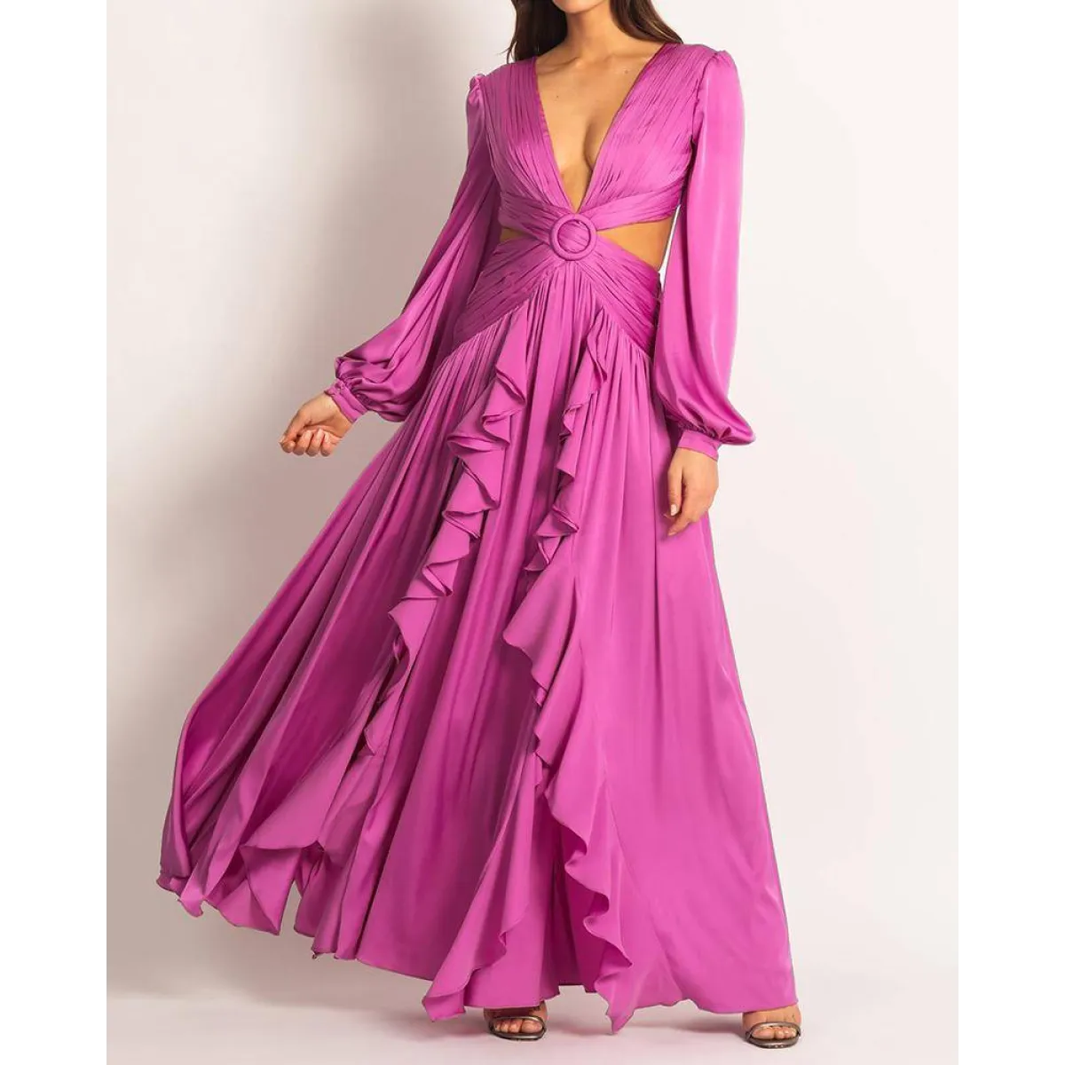 Stylish Wrap Dress With Tie Waist