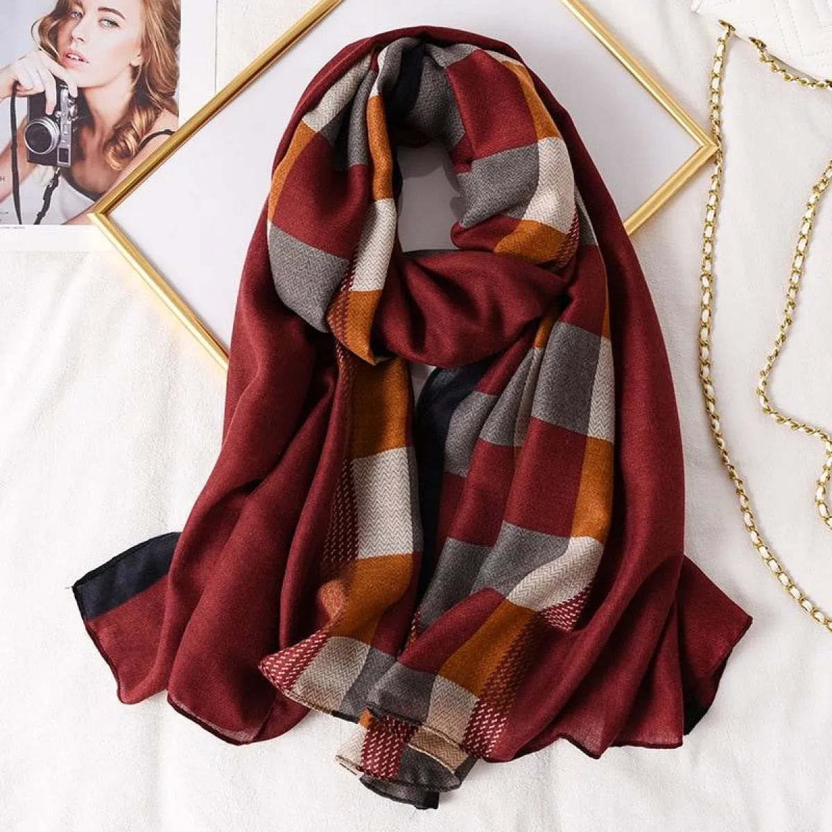 Plaid Tartan Street Fashion Scarves