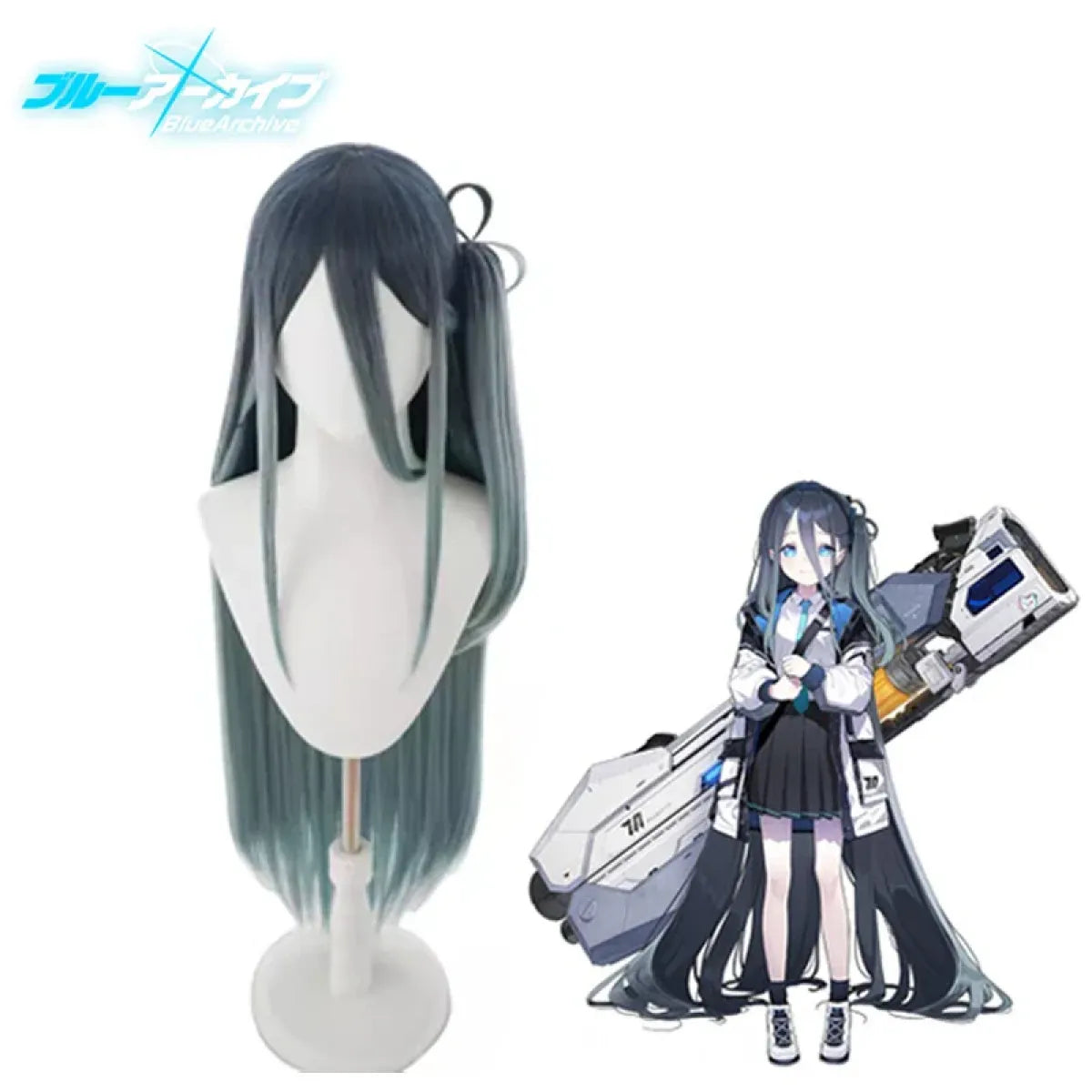 Blue Archive Tendou Arisu Cosplay Costume – Uniform, Wig & Coat Set
