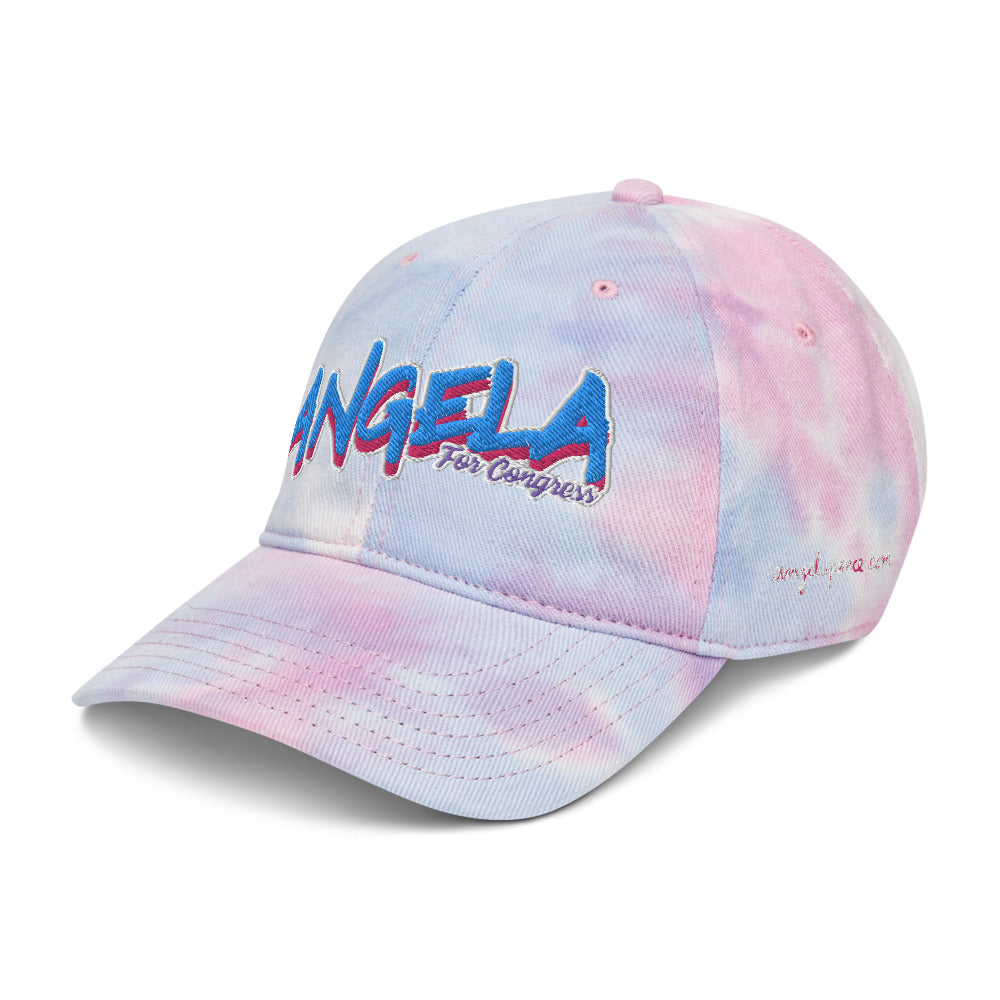 Angela for Congress Tie dye hat