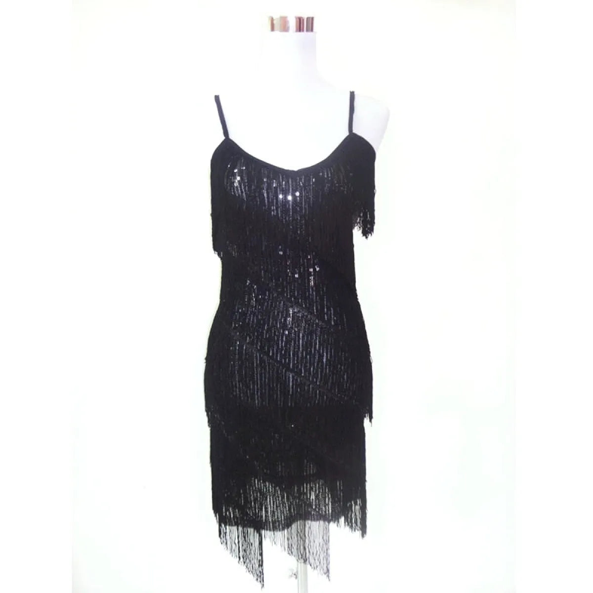 Tiered Fringe Flapper Dress