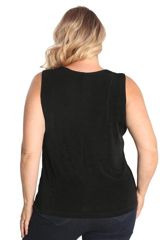 Vikki Vi Classic Black Tank