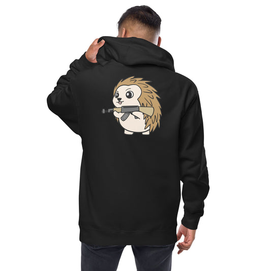 AK Porcupine Cartoon Zip-Up Hoodie