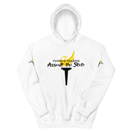 Voting is Violence - Assault the State Alaska LP Unisex Hoodie