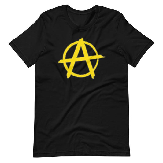 AnarchySignYellow Short-Sleeve Unisex T-Shirt