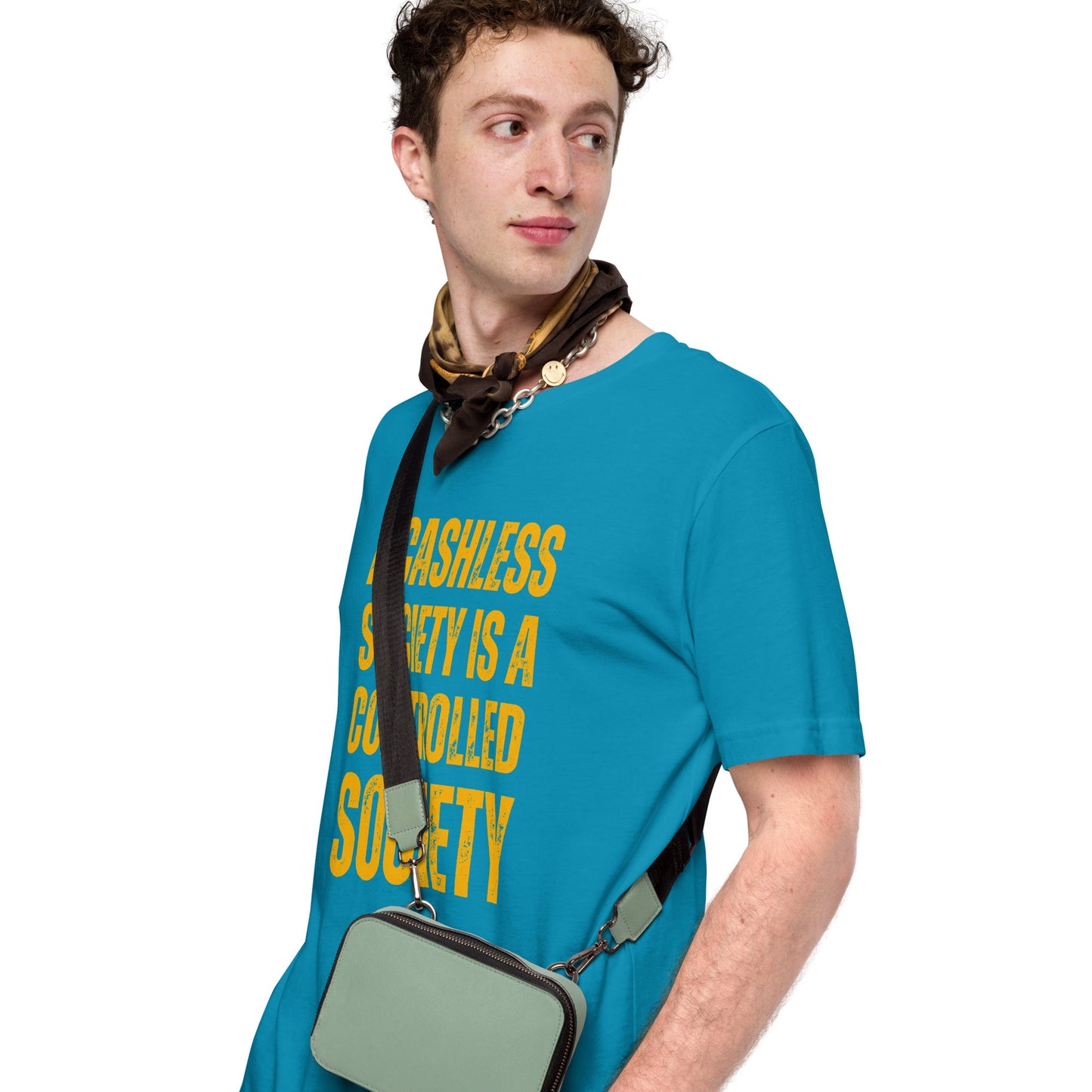 A Cashless Society is a Controlled Society Unisex t-shirt