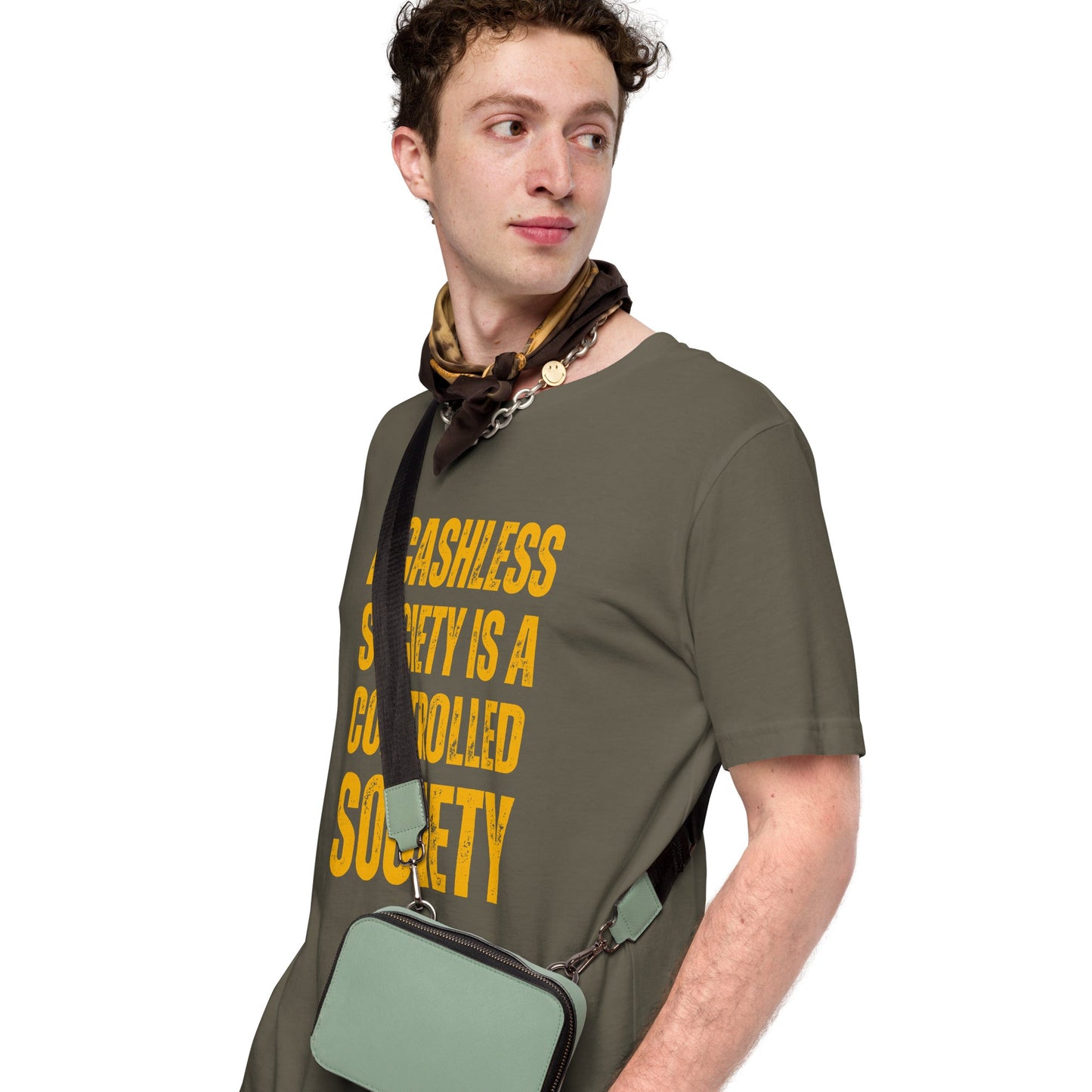 A Cashless Society is a Controlled Society Unisex t-shirt