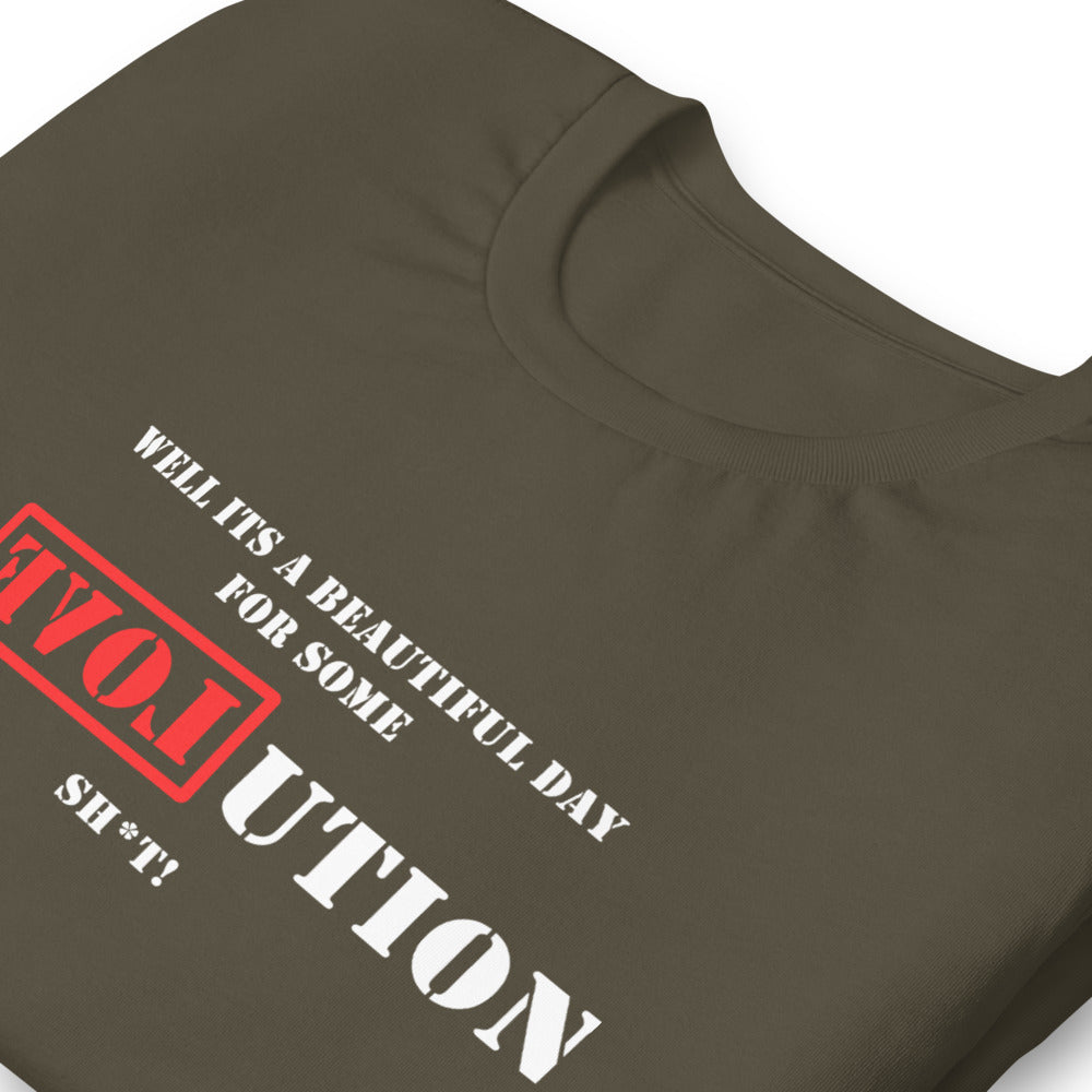 A Great Day for R[EVOL]UTION Short-sleeve unisex t-shirt