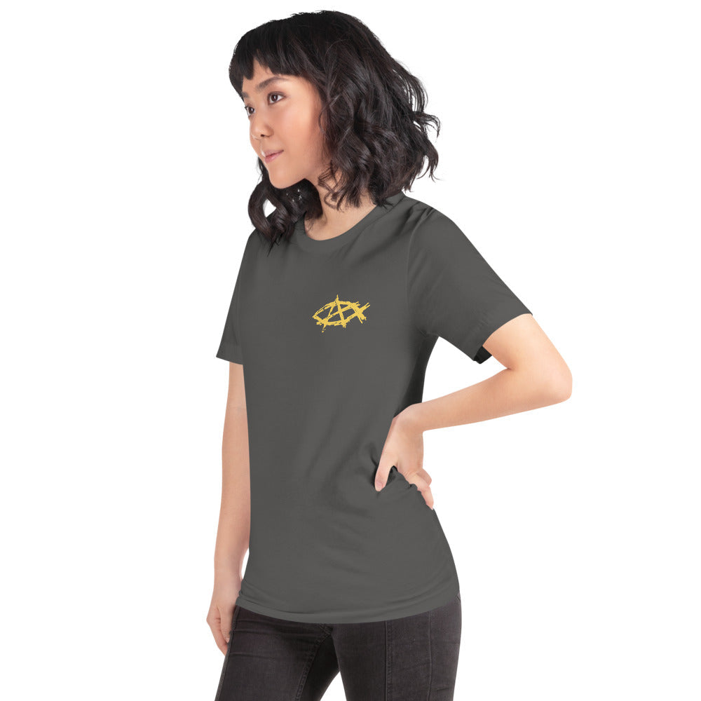 Anarchochristian Flag Shirt (Print on Back) Short-Sleeve Unisex T-Shirt