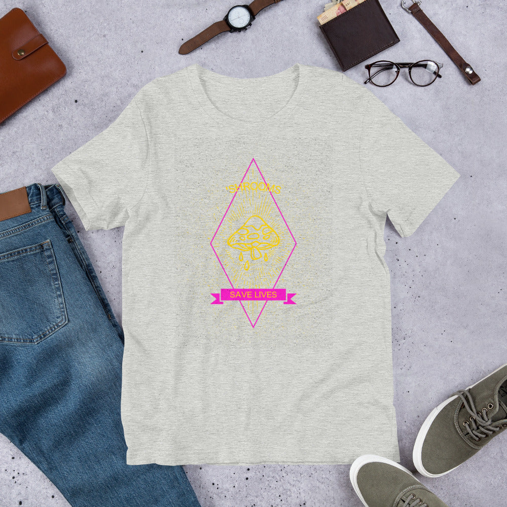 'Shrooms Save Lives Short-Sleeve Unisex T-Shirt