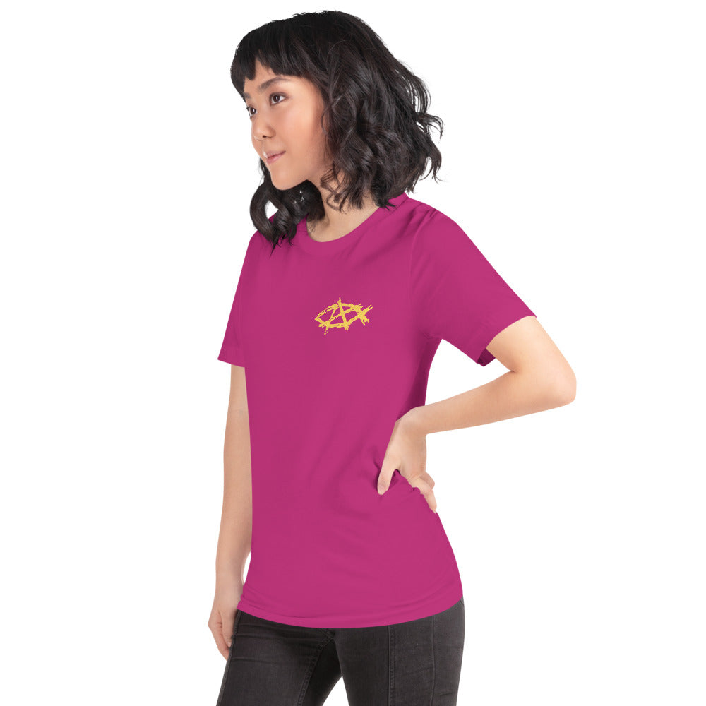 Anarchochristian Flag Shirt (Print on Back) Short-Sleeve Unisex T-Shirt