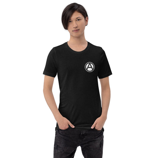 Anarchist Symbol Round Chest-Print Unisex t-shirt